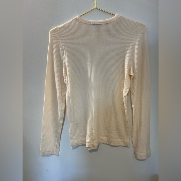 NWT Three Dots Ribbed Brushed Long Sleeve Shirt - Picture 6 of 6